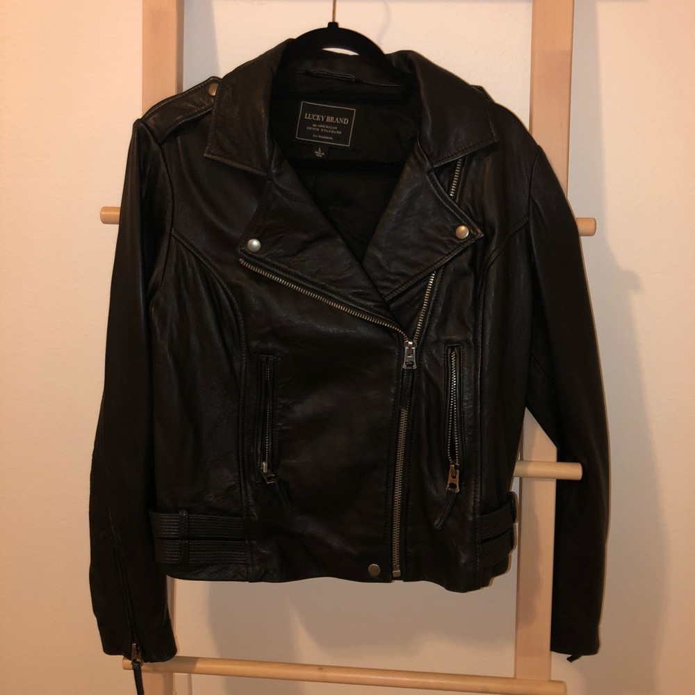 LUCKY BRAND LEATHER JACKET